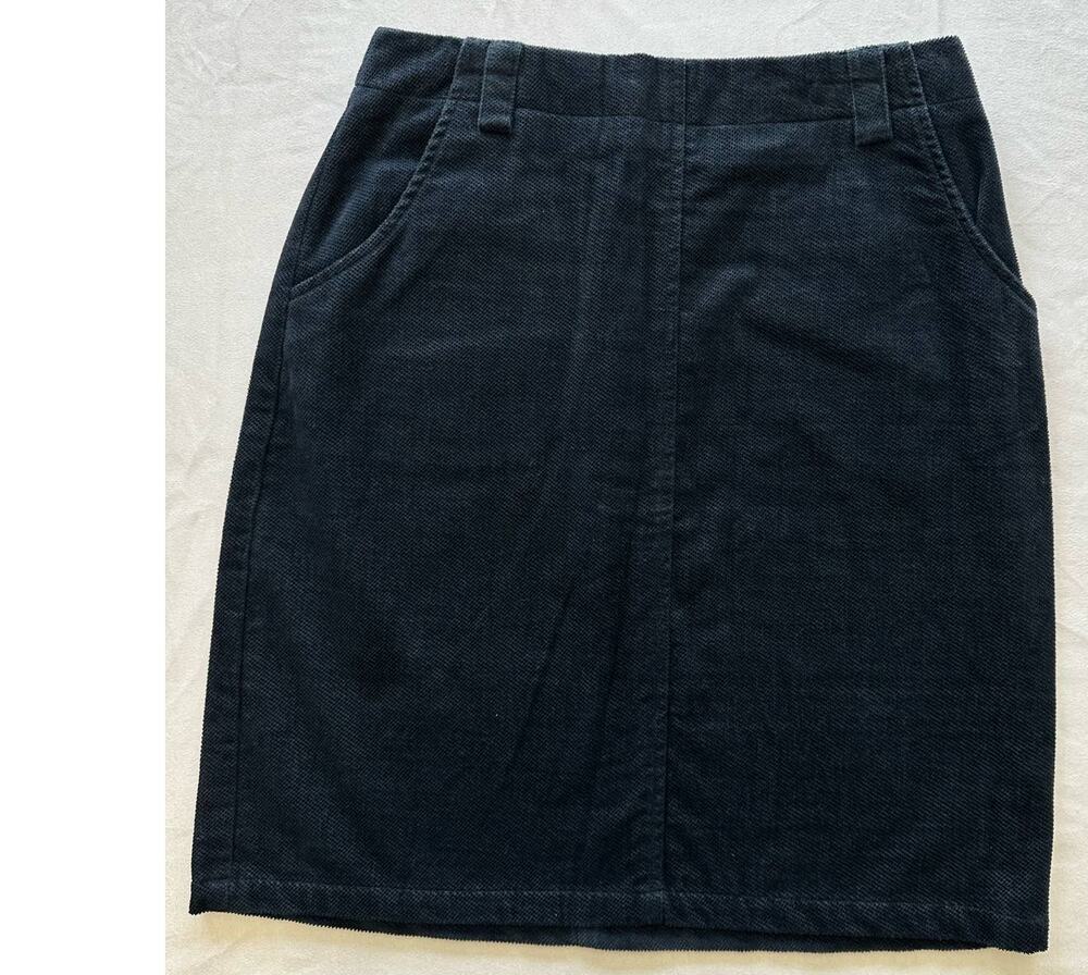 Bushwacker Woman's Skirt Blue Corduroy Size 6
